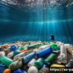 Home 20 환경 보호 메시지를 담은 아트워크 - A large-scale environmental art installation depicting a polluted ocean filled with floating plastic...